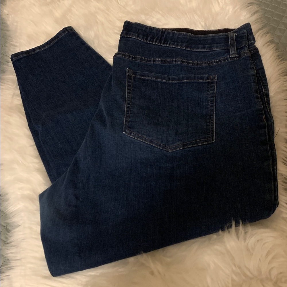 Ava & Viv Stretch Elastic Waist Skinny Jeans Plus Size 22